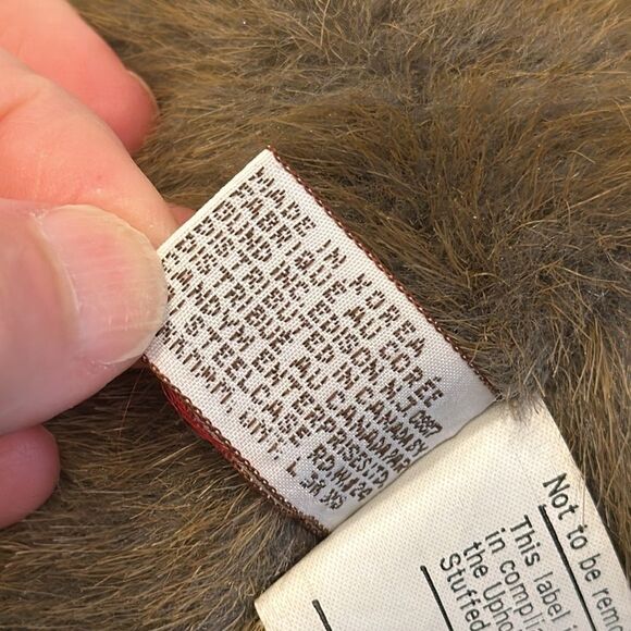 1985 Gund Plush Brown Bunny Rabbit 10" Stuffed Animal “TIPPET” - Picture 11 of 11